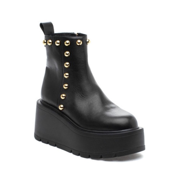 NWT J/SLIDES VICEROY Black Leather Boots - Picture 2 of 16